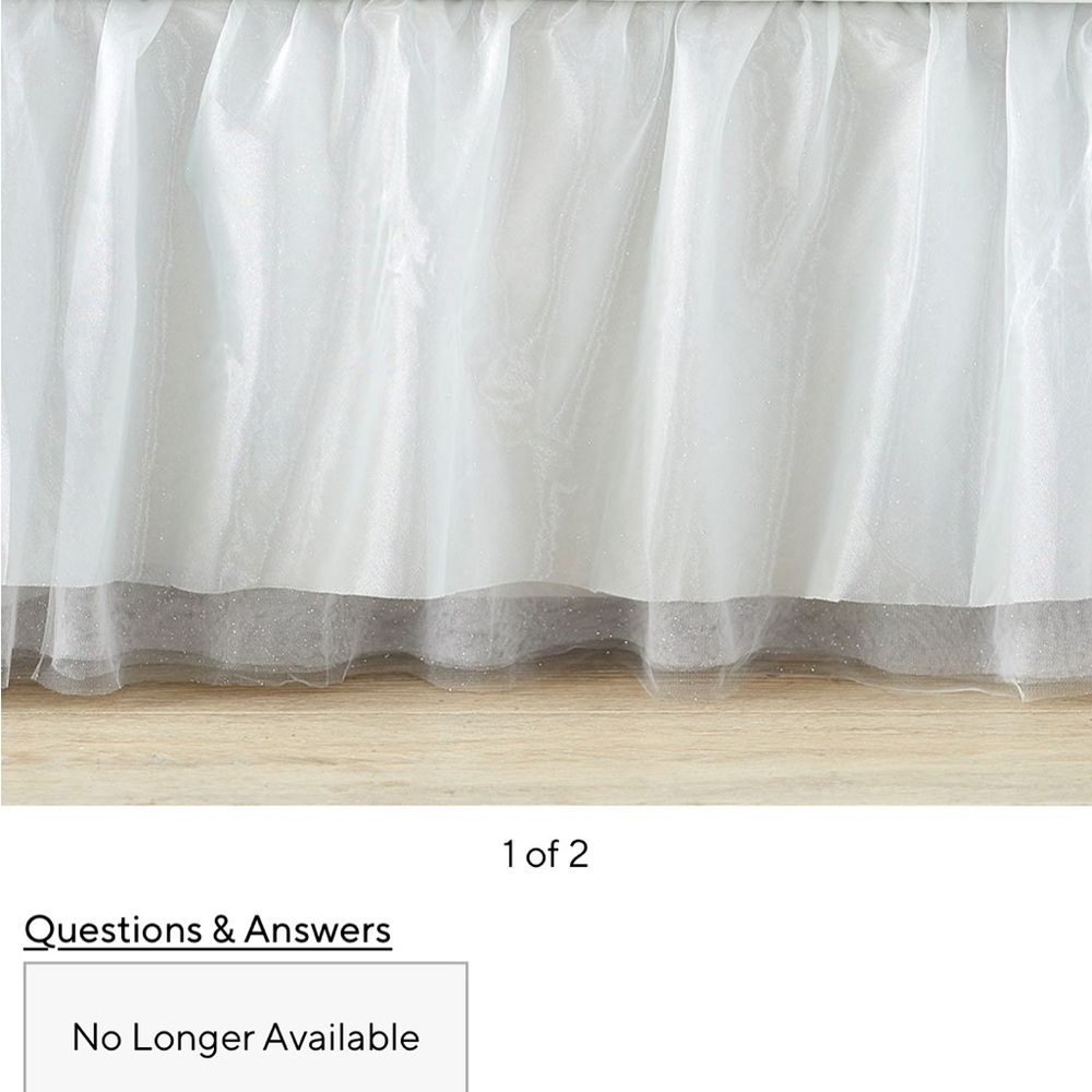 Pottery Barn Kids Glitter Tulle Twin Bed Skirt